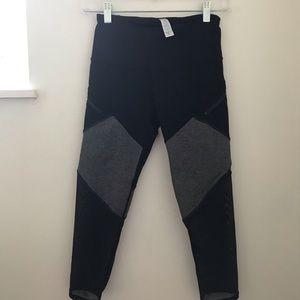 ivivva black and grey capris.